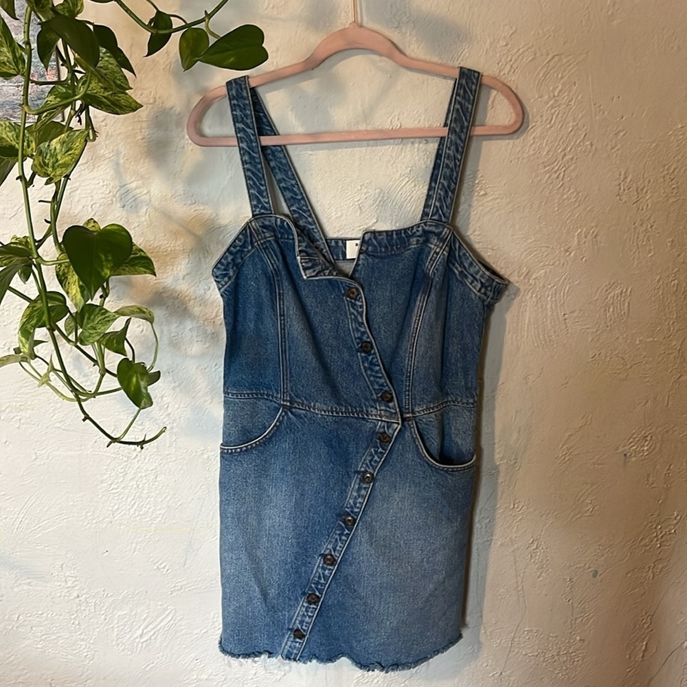 Reformation Gabriela Denim Dress  10 Large - Picture 5 of 10